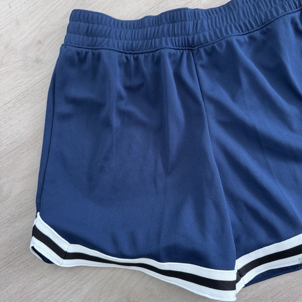 DSG Girls Large 14 Navy Mesh Athletic Shorts Mid Rise NWT - Picture 4 of 9